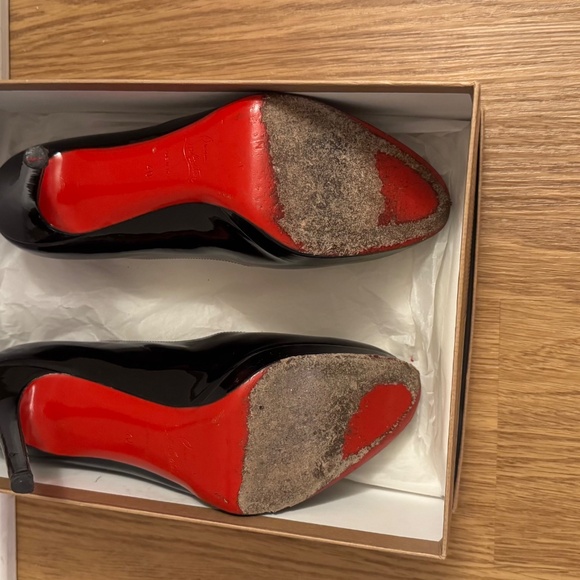 Christian Louboutin Paris Simple 120 mm Simple Pump Black Patent Leather - Picture 7 of 12